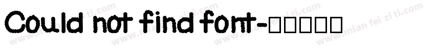 Could not find font字体转换